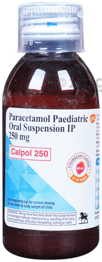 Calpol 250mg Paediatric Oral Suspension Strawberry